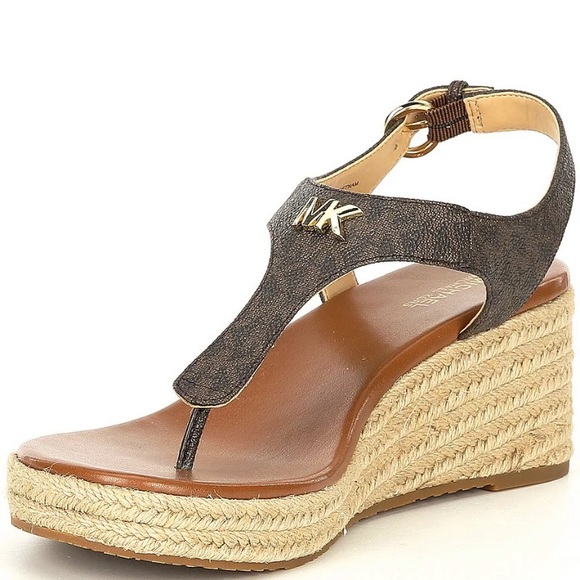 New Michael Kors Laney Thong signature logo Sandals 8 - Picture 4 of 5